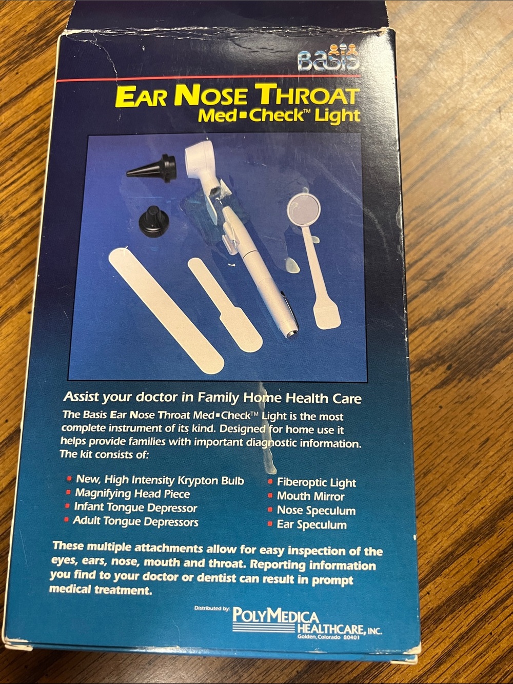 Ear Nose Throat Med-Check Light by Basis - Navy/White - Picture 3 of 5